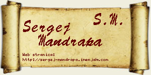 Sergej Mandrapa vizit kartica